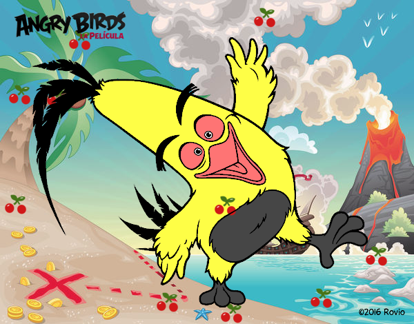 Dibujo Chuck de Angry Birds pintado por LucaLuk