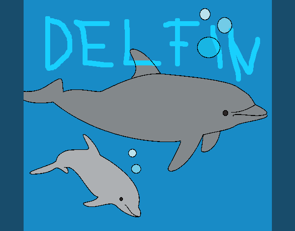 Dibujo Delfines pintado por teuQihcoX