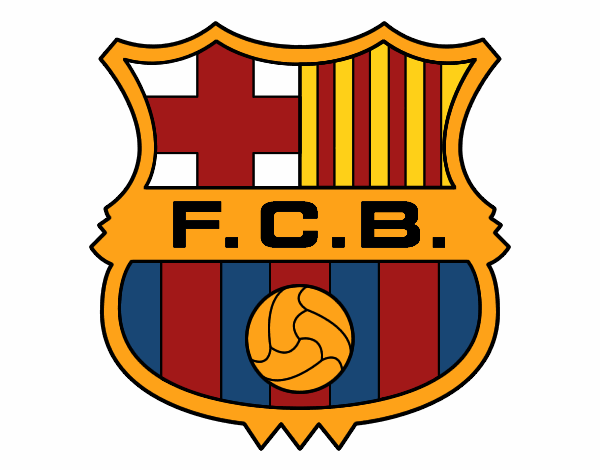 Dibujo Escudo del F.C. Barcelona pintado por axel2212