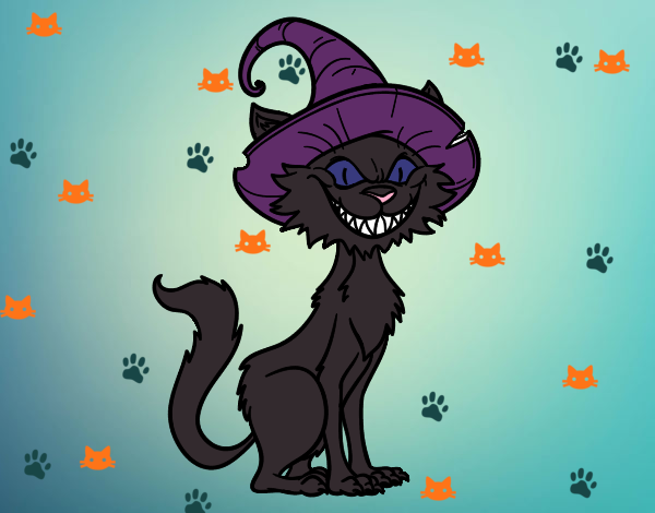 Dibujo Gato embrujado pintado por teuQihcoX