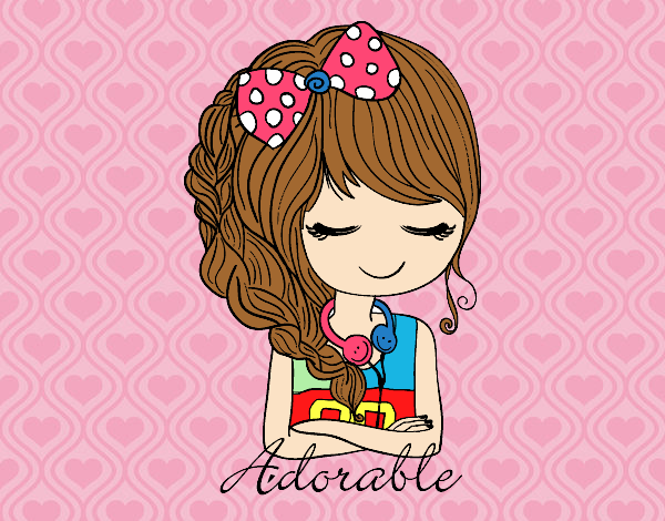 Dibujo Joven Adorable pintado por karlitamer