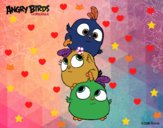 Dibujo Las crias de Angry Birds pintado por PaolaNekko