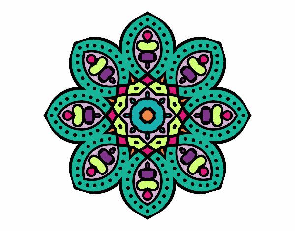 Dibujo Mandala de inspiración árabe pintado por Steffy185