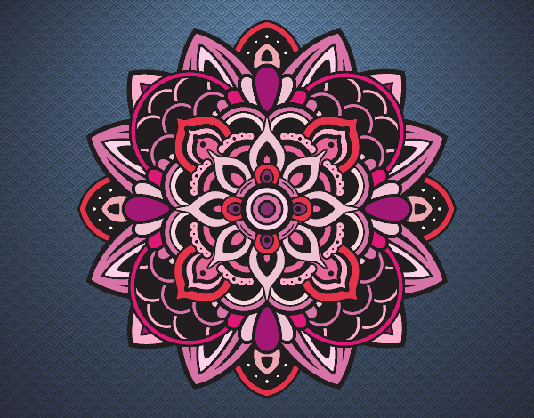 Dibujo Mandala decorativa pintado por maisabe