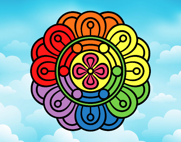 Dibujo Mandala flor creativa pintado por gabrielaa0