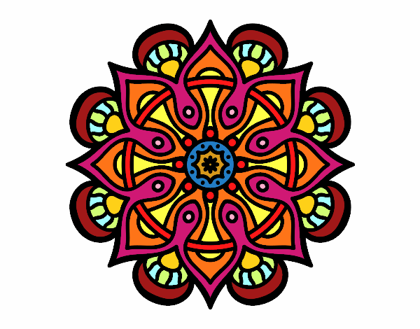 Dibujo Mandala mundo árabe pintado por laura304