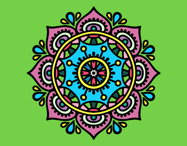 Dibujo Mandala para relajarse pintado por Steffy185