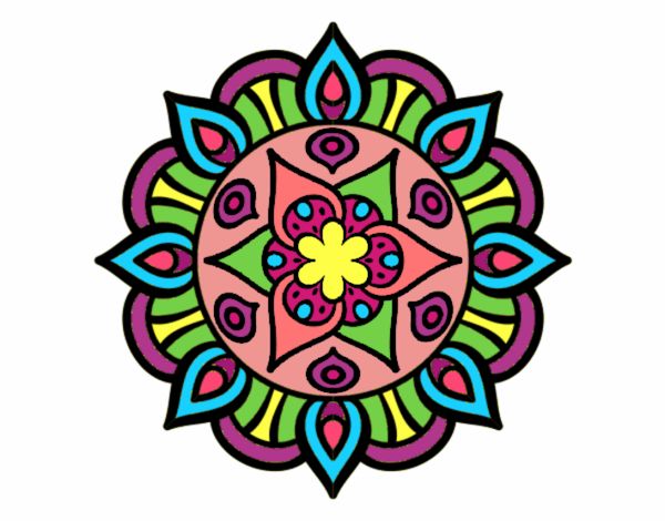 Dibujo Mandala vida vegetal pintado por Kiminari