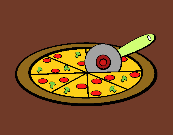 Dibujo Pizza pintado por empoleon09