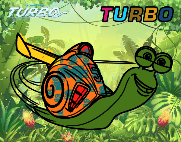 Dibujo Turbo pintado por bicikle