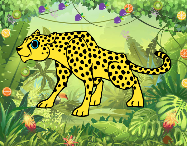 Dibujo Un leopardo pintado por teuQihcoX