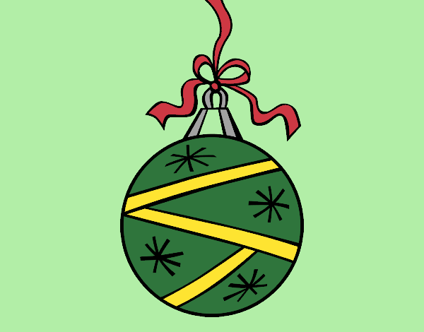 Dibujo Una bola de Navidad pintado por lolyyfeli