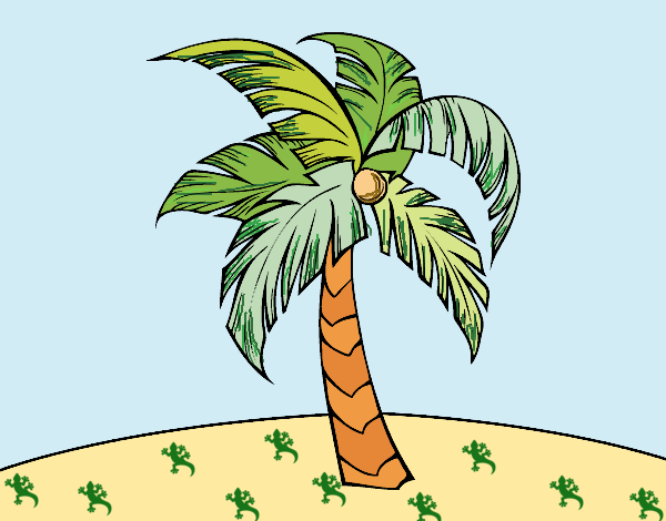 Dibujo Una palmera pintado por maisabe