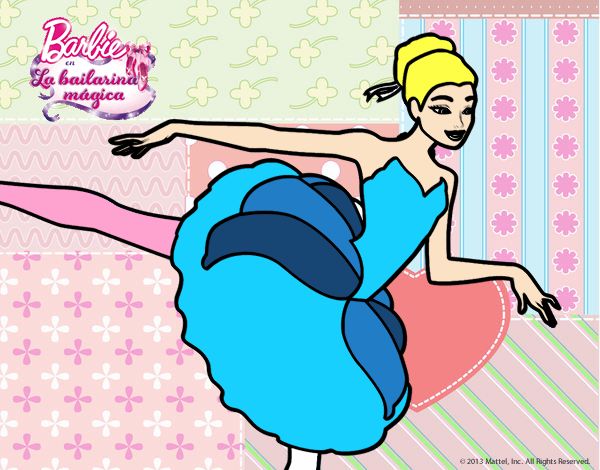 Dibujo Barbie en primer arabesque pintado por BerthitaDZ