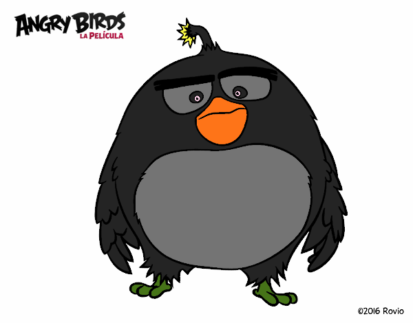 Dibujo Bomb de Angry Birds pintado por DEMIAN4