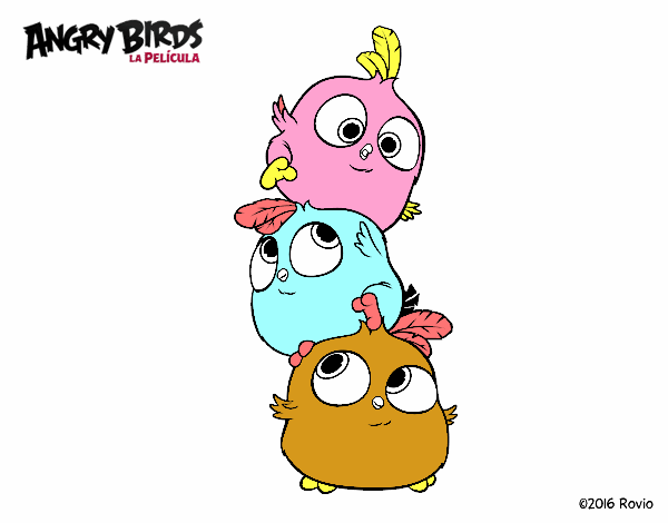 Dibujo Las crias de Angry Birds pintado por patylinda