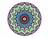 Dibujo Mandala creciente pintado por novastar