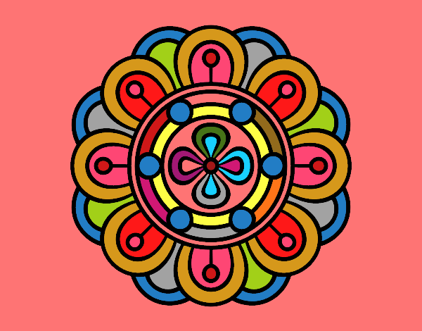Dibujo Mandala flor creativa pintado por marga2016