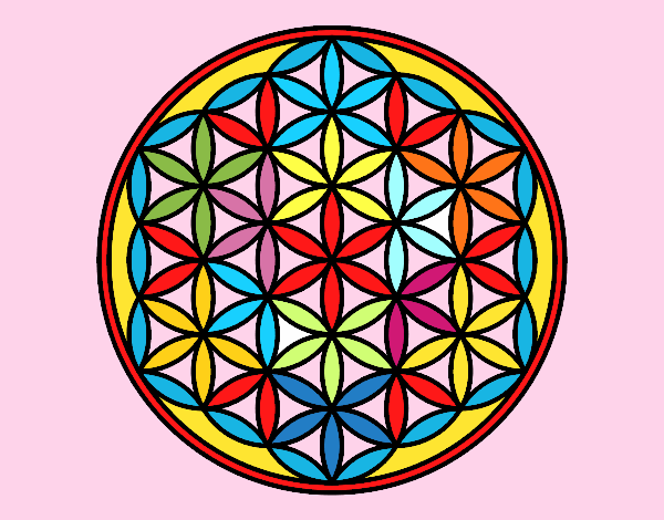 Dibujo Mandala flor de vida pintado por ME272