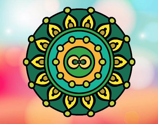 Dibujo Mandala meditación pintado por yoanna3012