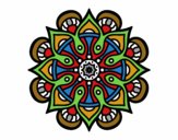 Dibujo Mandala mundo árabe pintado por zocatita