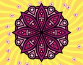 Dibujo Mandala para la concentración pintado por lily675