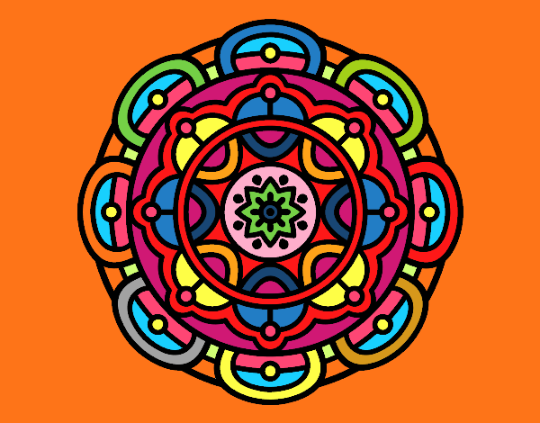 Dibujo Mandala para la relajación mental pintado por marga2016