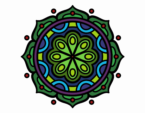 Dibujo Mandala para meditar pintado por ross0805