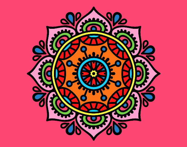 Dibujo Mandala para relajarse pintado por marga2016