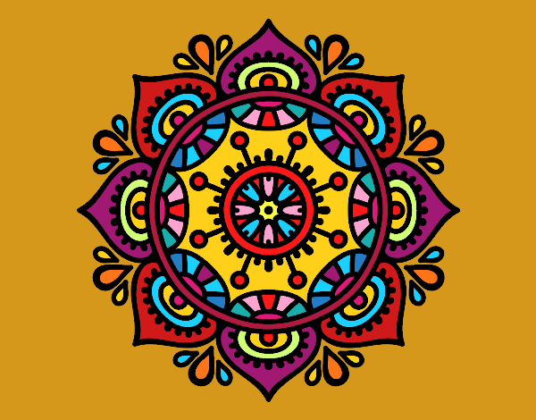 Dibujo Mandala para relajarse pintado por sandrasobi