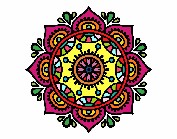 Dibujo Mandala para relajarse pintado por Susanajg