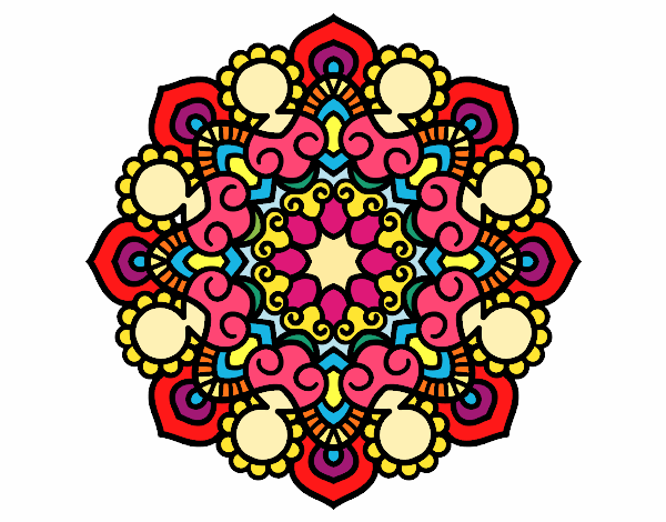 Dibujo Mandala reunión pintado por Susanajg