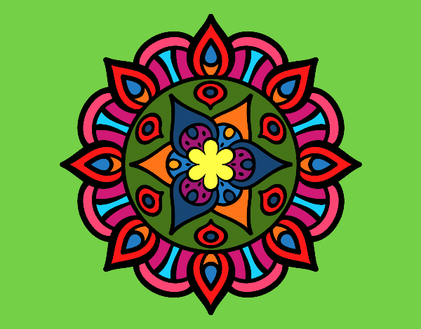 Dibujo Mandala vida vegetal pintado por marga2016