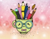 Dibujo Taza animada con lápices pintado por lolyyfeli