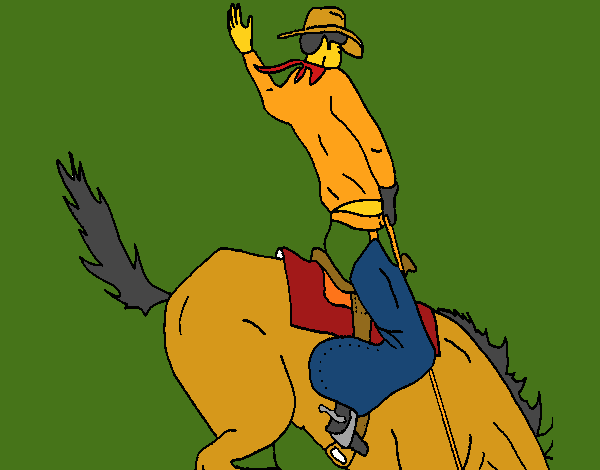 Vaquero en caballo
