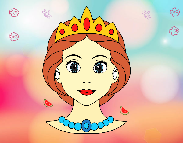Dibujo Cara de princesa pintado por maricielo9