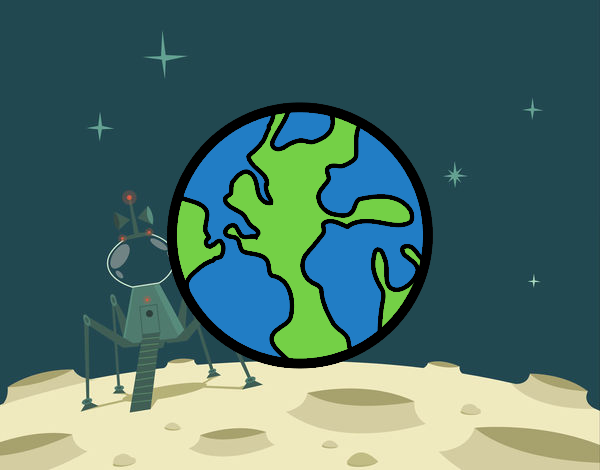 Dibujo El planeta tierra pintado por starlimon
