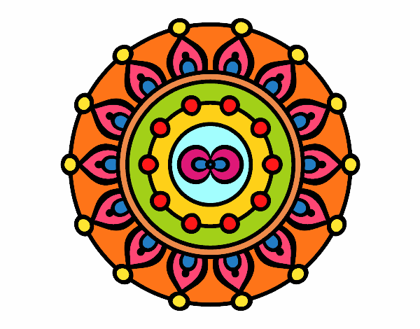 Dibujo Mandala meditación pintado por Pitalu