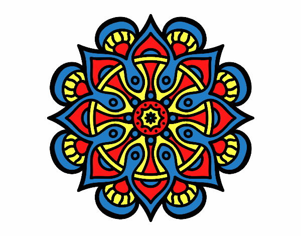 Dibujo Mandala mundo árabe pintado por DayaLuna
