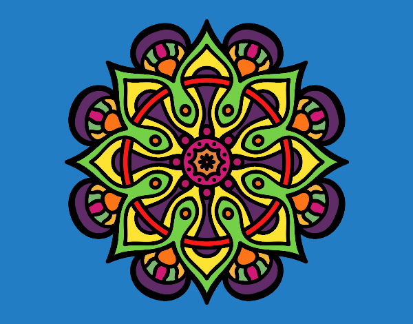 Dibujo Mandala mundo árabe pintado por sandrasobi