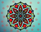 Dibujo Mandala simetría sencilla pintado por mary333