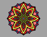 Dibujo Mandala simetría sencilla pintado por marga2016