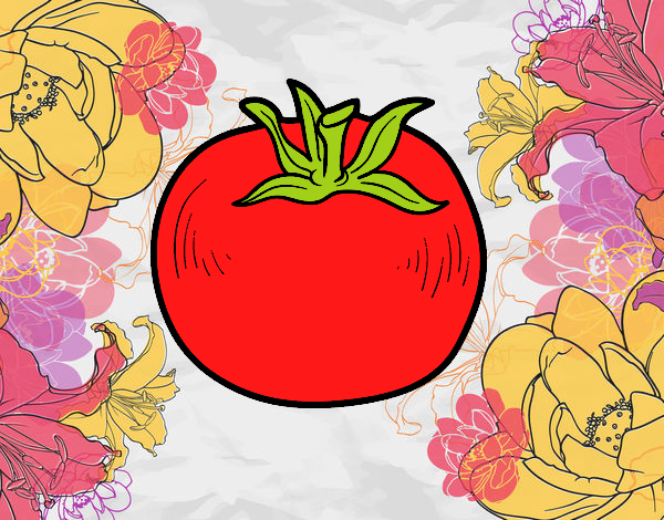 Dibujo Tomate ecológico pintado por starlimon