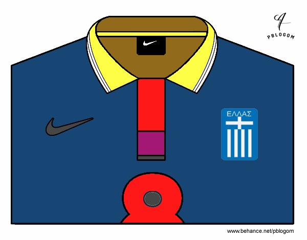 Camiseta del mundial de fútbol 2014 de Grecia