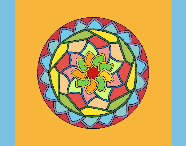 Dibujo Mandala 1 pintado por yoanna3012