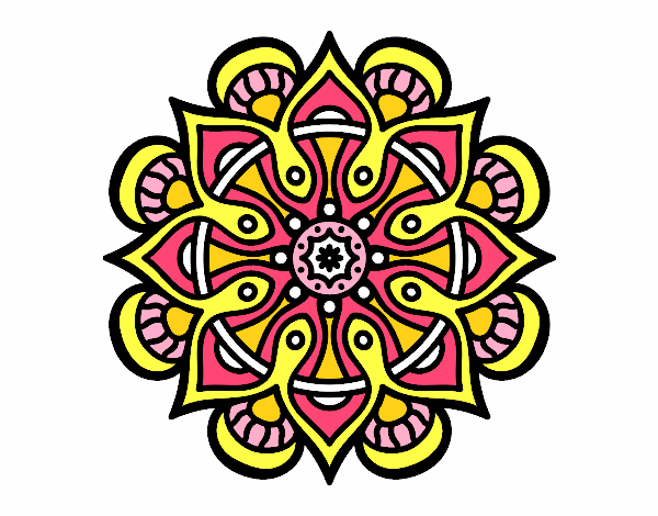 Dibujo Mandala mundo árabe pintado por nanitaa