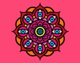 Dibujo Mandala ojos abiertos pintado por marga2016