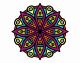Dibujo Mandala para la concentración pintado por Hecso