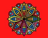 Dibujo Mandala para la concentración pintado por marga2016
