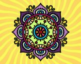 Dibujo Mandala para relajarse pintado por Hecso